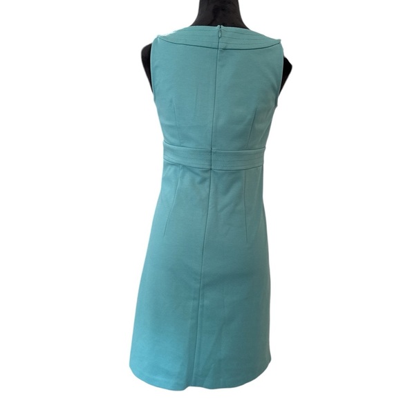 LOFT Teal Sleeveless A-Line Career Dress Size 4 - Picture 5 of 9